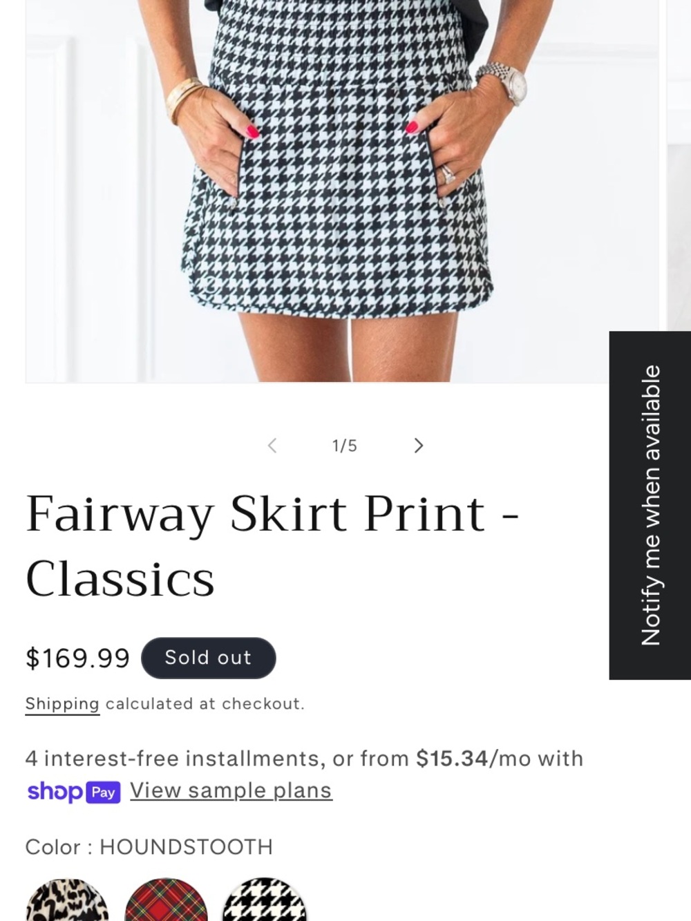 NWT The Bubble Tennis Skort
